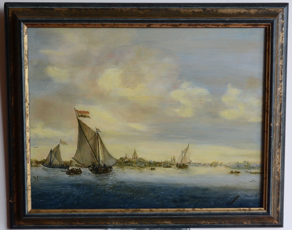Tableau encadré : Marine, de Van Ruisdael